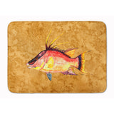 Caroline'S Treasures Hog Snapper On Gold Floor Mat, 19 X 27, Multicolor