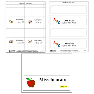 Small Scored White Name Tent Cardstock, 160/Bx, 87527
