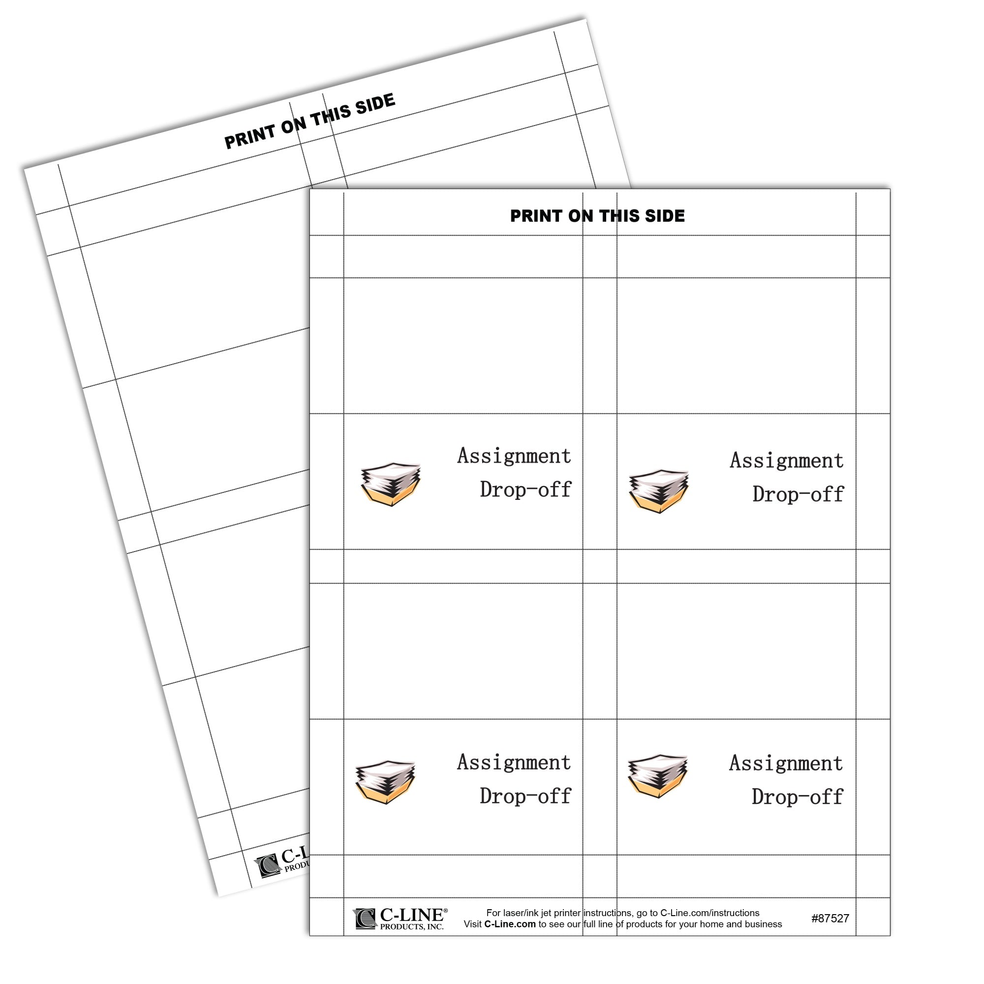 Small Scored White Name Tent Cardstock, 160/Bx, 87527