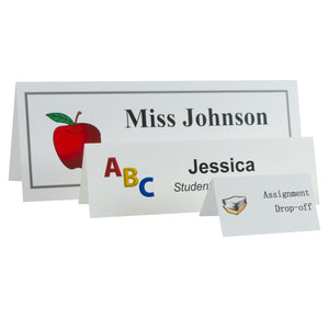 Small Scored White Name Tent Cardstock, 160/Bx, 87527