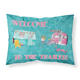 Caroline'S Treasures 8760Pillowcase Welcome To The Trailer Moisture Wicking Fabric Standard Pillowcase, Large, Multicolor