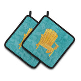 Caroline'S Treasures Welcome To The Trailer Pair Of Pot Holders 8761Pthd, 7.5Hx7.5W, Multicolor