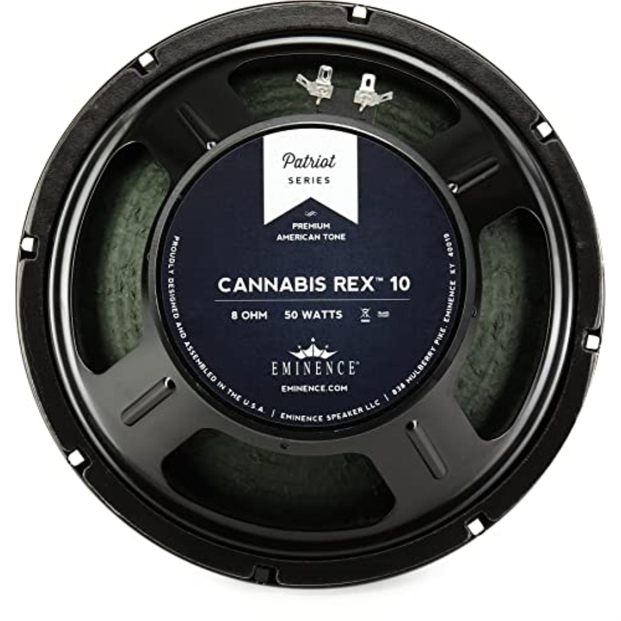 10-In Musical Instrument Guitar Speaker With1.75-In Diameter Voice Coil 8 Ohms 38 Oz. Ferrite Magnet