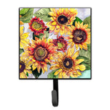 Caroline'S Treasures 8766Sh4 Flower-Sunflower Leash Holder Or Key Hook, Small, Multicolor
