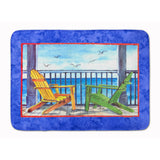 Caroline'S Treasures Adirondack Chairs Blue Floor Mat, 19 X 27, Multicolor