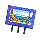 Caroline'S Treasures 8767Th68 Adirondack Chairs Blue Leash Or Key Holder, Large, Multicolor