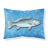 Caroline'S Treasures 8770Pillowcase Fish-Trout Moisture Wicking Fabric Standard Pillowcase, Large, Multicolor
