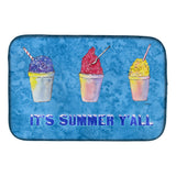 Caroline'S Treasures Snowballs And Snow Cones Dish Drying Mat, 14 X 21, Multicolor