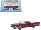 1961 Chrysler 300 Convertible (Closed Top) Cinnamon Brown Metallic with White Top 1/87 (HO) Scale Diecast Model Car by Oxford Di
