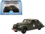 1942 Packard Clipper Touring Sedan US Army Staff Car Olive Drab 1/87 (HO) Scale Diecast Model Car by Oxford Diecast
