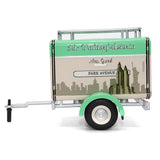 Travel Trailer Beige with Light Green Top The WaldorfAstoria Luggage Service New York Park Avenue 1/24 Diecast Model Car by