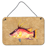 Caroline'S Treasures Hog Snapper Aluminum Metal Wall Or Door Hanging Prints, 8 X 12