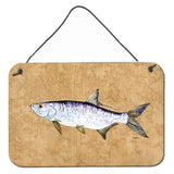 Caroline'S Treasures Tarpon Aluminum Metal Wall Or Door Hanging Prints, 8 X 12
