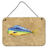 Caroline'S Treasures Dolphin Mahi Mahi Aluminum Metal Wall Or Door Hanging Prints, 8 X 12