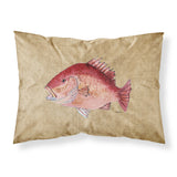Caroline'S Treasures 8812Pillowcase Strawberry Snapper Moisture Wicking Fabric Standard Pillowcase, Large, Multicolor