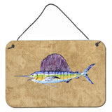 Caroline'S Treasures Swordfish Aluminum Metal Wall Or Door Hanging Prints, 8 X 12