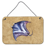 Caroline'S Treasures Stingray Aluminum Metal Wall Or Door Hanging Prints, 8 X 12