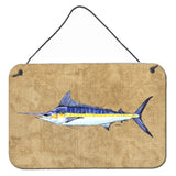 Caroline'S Treasures 8818Ds812 Blue Marlin Aluminum Metal Wall Or Door Hanging Prints, 8 X 12