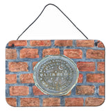 Caroline'S Treasures New Orleans Water Meter On Bricks Aluminum Metal Wall Or Door Hanging Prints, 8 X 12
