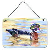 Caroline'S Treasures Wood Duck Aluminum Metal Wall Or Door Hanging Prints, 8 X 12
