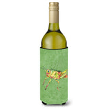 Grasshopper On Avacado Wine Bottle Beverage Insulator Beverage Insulator Hugger