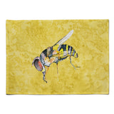 Caroline'S Treasures 8851Plmt Bee On Yellow Fabric Placemat, Multicolor