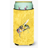 Bee On Yellow Tall Boy Beverage Insulator Beverage Insulator Hugger