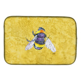 Caroline'S Treasures Bee On Yellow Dish Drying Mat, 14 X 21, Multicolor