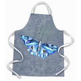 Caroline'S Treasures 8856Apron Butterfly On Gray Apron, Large, Multicolor