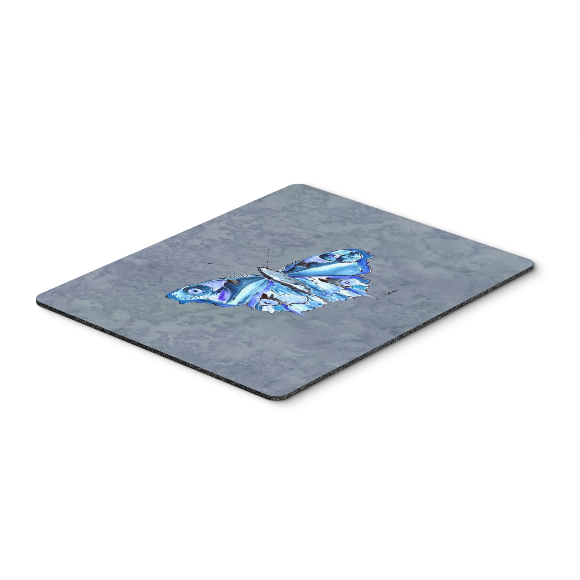 Caroline'S Treasures Butterfly On Gray Mouse Pad/Hot Pad/Trivet (8856Mp)