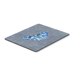 Caroline'S Treasures Butterfly On Gray Mouse Pad/Hot Pad/Trivet (8856Mp)