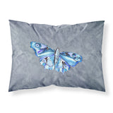 Caroline'S Treasures 8856Pillowcase Butterfly On Gray Moisture Wicking Fabric Standard Pillowcase, Large, Multicolor