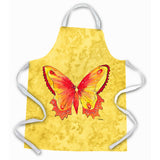 Caroline'S Treasures 8857Apron Butterfly On Yellow Apron, Large, Multicolor