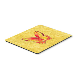 Caroline'S Treasures Butterfly On Yellow Mouse Pad/Hot Pad/Trivet (8857Mp)