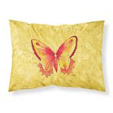 'Caroline'S Treasures 8857Pillowcase Butterfly On Yellow Moisture Wicking Fabric Standard Pillowcase, Large, Multicolor''