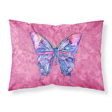 Caroline'S Treasures Butterfly On Pink Moisture Wicking Fabric Standard Pillowcases, Large, Multicolor