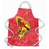 Caroline'S Treasures 8862Apron Butterfly On Red Apron, Large, Multicolor