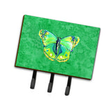 Caroline'S Treasures 8863Th68 Butterfly Green On Green Leash Or Key Holder, Large, Multicolor
