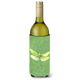 Dragonfly On Avacado Wine Bottle Beverage Insulator Beverage Insulator Hugger