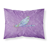 Caroline'S Treasures 8865Pillowcase Dragonfly On Purple Moisture Wicking Fabric Standard Pillowcase, Large, Multicolor