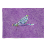 Caroline'S Treasures 8865Plmt Dragonfly On Purple Fabric Placemat, Multicolor