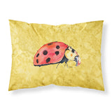 Caroline'S Treasures 8867Pillowcase Lady Bug On Yellow Moisture Wicking Fabric Standard Pillowcase, Large, Multicolor