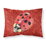 Caroline'S Treasures 8870Pillowcase Lady Bug On Deep Red Moisture Wicking Fabric Standard Pillowcase, Large, Multicolor