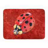 Caroline'S Treasures Lady Bug On Deep Red Floor Mat, 19 X 27, Multicolor