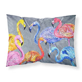 Caroline'S Treasures 8871Pillowcase Flamingo Six Senses Moisture Wicking Fabric Standard Pillowcase, Large, Multicolor
