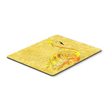 Caroline'S Treasures Flamingo On Yellow Mouse Pad/Hot Pad/Trivet (8872Mp)