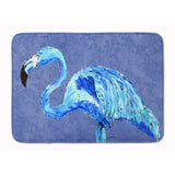 Caroline'S Treasures Flamingo On Slate Blue Floor Mat, 19 X 27, Multicolor