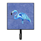 Caroline'S Treasures 8873Sh4 Flamingo On Slate Blue Leash Or Key Holder, Small, Multicolor