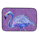 Caroline'S Treasures Flamingo On Purple Dish Drying Mat, 14 X 21, Multicolor