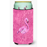 Flamingo On Pink Tall Boy Beverage Insulator Beverage Insulator Hugger